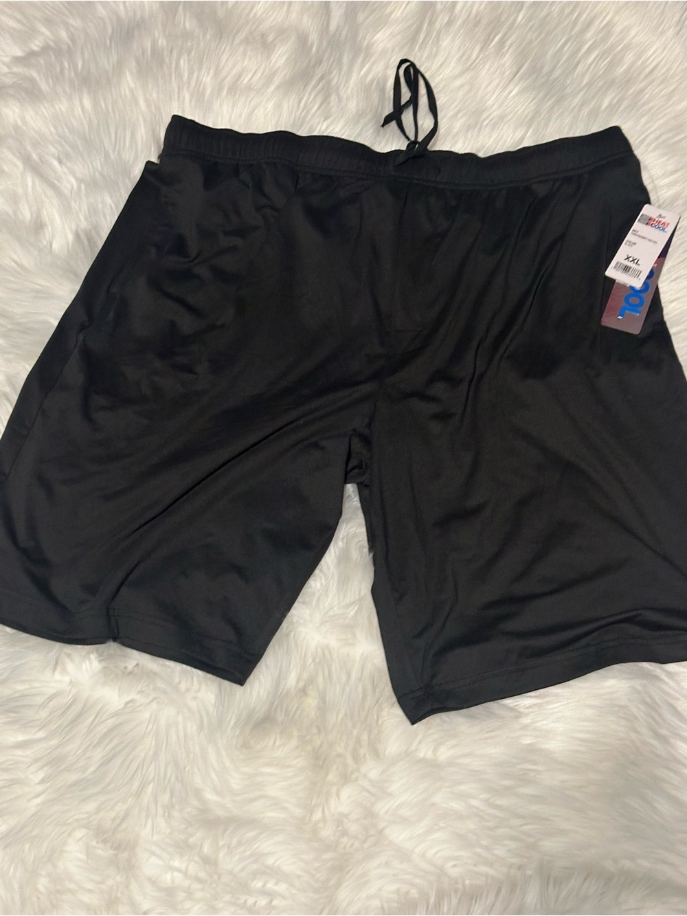 32 Degrees Men's Black Athletic Shorts with Drawstring